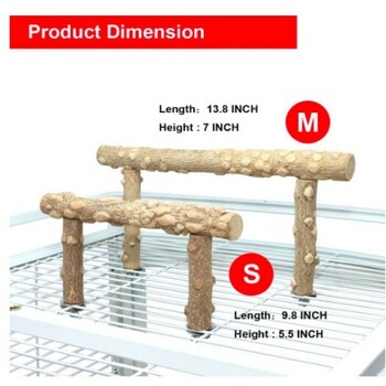 Πέρκα πουλιών Φυσικό πιπέρι Ξύλο όρθιος στύλος Εύκολη εγκατάσταση Cockatoo Skin Tiger Chew Παιχνίδια Αξεσουάρ κλουβιού πουλιών Προμήθειες για κατοικίδια