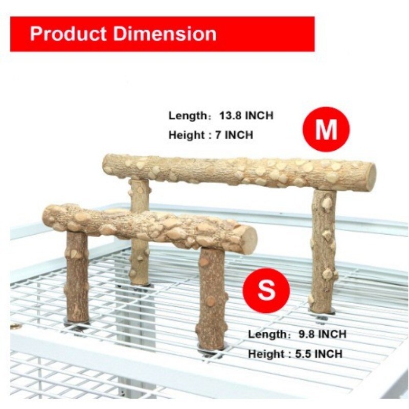 Biban de păsări Stâlp de piper natural din lemn de piper Instalare ușoară Piele de tigru Jucării de mestecat de cacatos Accesorii pentru cuști pentru păsări Accesorii pentru animale de companie
