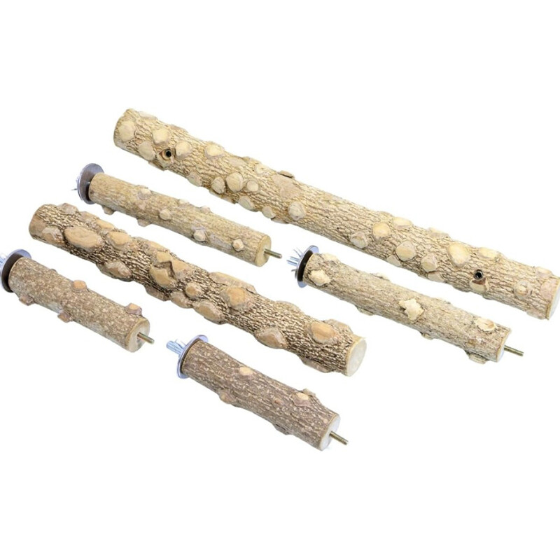 Biban de păsări Stâlp de piper natural din lemn de piper Instalare ușoară Piele de tigru Jucării de mestecat de cacatos Accesorii pentru cuști pentru păsări Accesorii pentru animale de companie