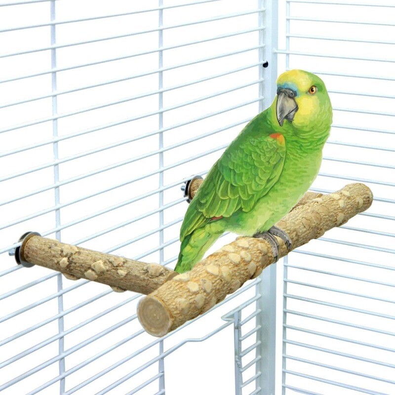 Biban de păsări Stâlp de piper natural din lemn de piper Instalare ușoară Piele de tigru Jucării de mestecat de cacatos Accesorii pentru cuști pentru păsări Accesorii pentru animale de companie