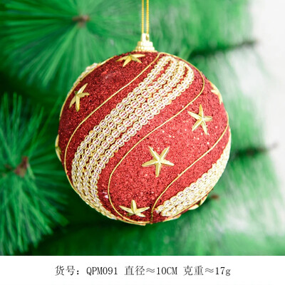 Piros arany karácsonyi labda díszítő függő labda 8 cm karácsonyi dísz karácsonyfa medál kiváló minőségű hab golyó