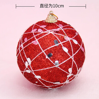 Karácsonyfadísz golyó 8cm-es halpikkely sebzett karácsonyi labda arany piros fehér díszítésű karácsonyi labda 11g