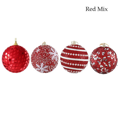 1/4 τμχ 8 εκ. Glitter Χριστουγεννιάτικες Μπάλες Ροζ Χρυσό Λευκό Κόκκινο Χριστουγεννιάτικο Δέντρο Κρεμαστό Αφρός Χειροποίητο Κρεμαστό Navidad Πρωτοχρονιά 2023 Παιδικά Δώρα