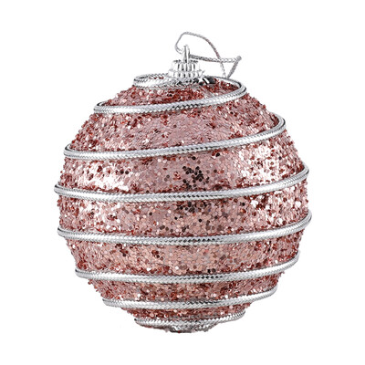 1/4 τμχ 8 εκ. Glitter Χριστουγεννιάτικες Μπάλες Ροζ Χρυσό Λευκό Κόκκινο Χριστουγεννιάτικο Δέντρο Κρεμαστό Αφρός Χειροποίητο Κρεμαστό Navidad Πρωτοχρονιά 2023 Παιδικά Δώρα