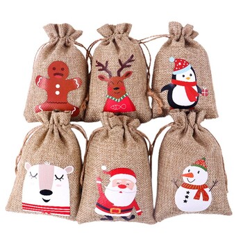 Christmas Advent Calendar Bags 24 Days Advent Calendar Gift bags Σετ DIY Χάρτινα αυτοκόλλητα Χριστουγεννιάτικη διακόσμηση Calendario De Adviento