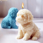 Suur istuv kaisukoer Silikoonist käsitöövorm 3D armas kutsikalõhnaline küünal kipsvaik tsementvorm käteseep šokolaadi küpsetustööriist