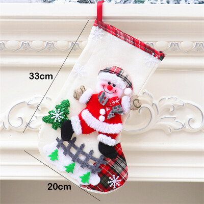 Karácsonyi Harisnya Zokni Mikulás Elk Szövet Ajándék Zokni Karácsonyi Ajándék Cukortáska Karácsonyfa dekoráció Otthon Navidad Zokni 2022