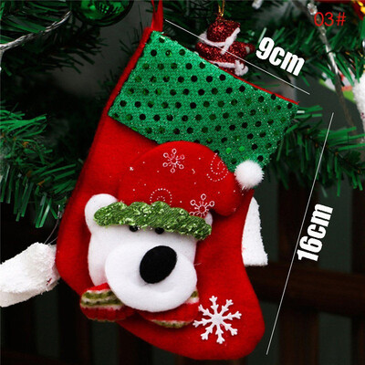 Karácsonyi Harisnya Zokni Mikulás Elk Szövet Ajándék Zokni Karácsonyi Ajándék Cukortáska Karácsonyfa dekoráció Otthon Navidad Zokni 2022