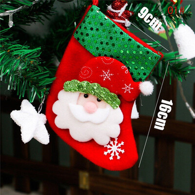 Karácsonyi Harisnya Zokni Mikulás Elk Szövet Ajándék Zokni Karácsonyi Ajándék Cukortáska Karácsonyfa dekoráció Otthon Navidad Zokni 2022