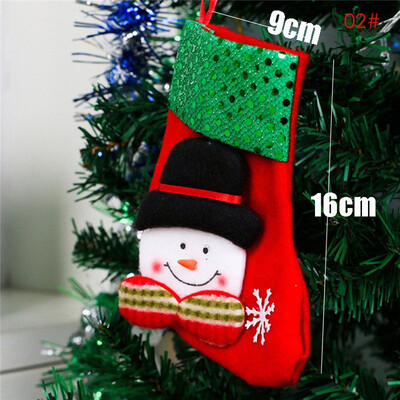 Karácsonyi Harisnya Zokni Mikulás Elk Szövet Ajándék Zokni Karácsonyi Ajándék Cukortáska Karácsonyfa dekoráció Otthon Navidad Zokni 2022