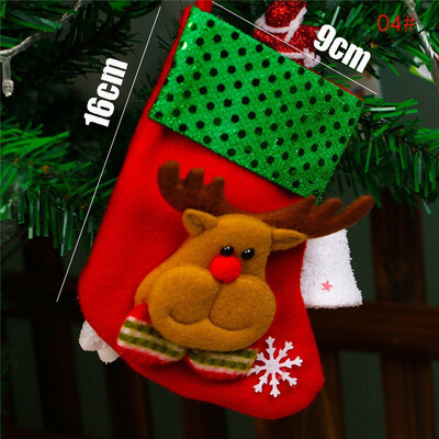 Karácsonyi Harisnya Zokni Mikulás Elk Szövet Ajándék Zokni Karácsonyi Ajándék Cukortáska Karácsonyfa dekoráció Otthon Navidad Zokni 2022