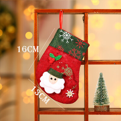 Karácsonyi Harisnya Zokni Mikulás Elk Szövet Ajándék Zokni Karácsonyi Ajándék Cukortáska Karácsonyfa dekoráció Otthon Navidad Zokni 2022