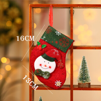 Karácsonyi Harisnya Zokni Mikulás Elk Szövet Ajándék Zokni Karácsonyi Ajándék Cukortáska Karácsonyfa dekoráció Otthon Navidad Zokni 2022