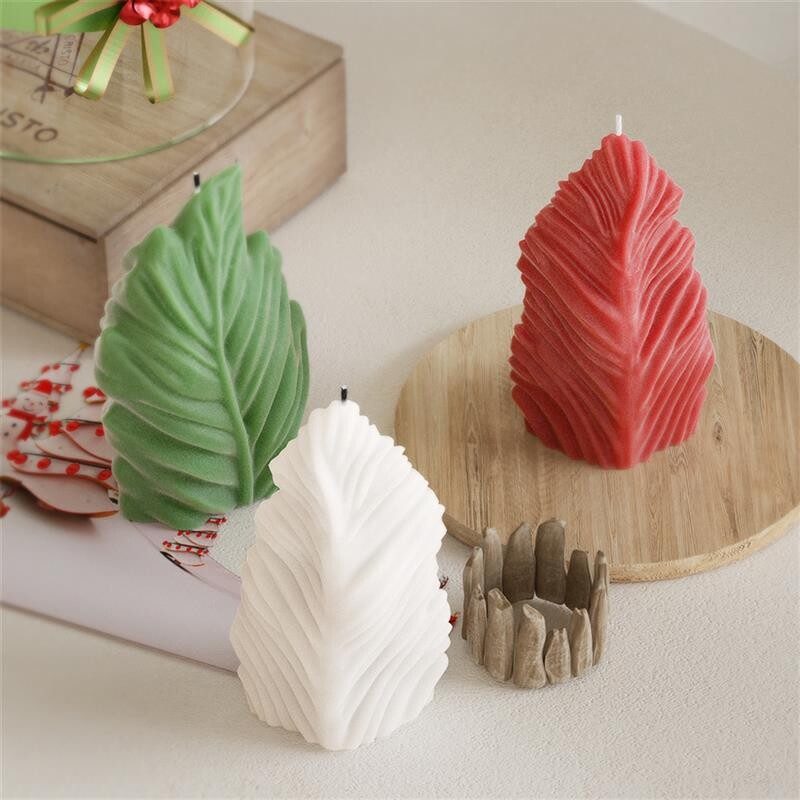 Ακανόνιστο γεωμετρικό σχήμα περιστρεφόμενη λωρίδα κυλινδρικό κύμα Κερί Καλούπι σιλικόνης Μεγάλο κέλυφος Φύλλο κερί Ακρυλικό καλούπι σαπουνιού