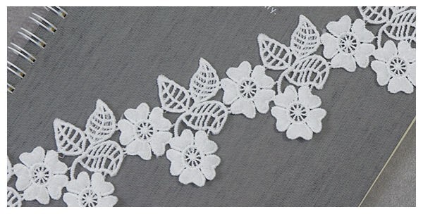 Lill, puuvillane niitpits aksessuaaridega 5cm, 1m DIY riided, ehete valmistamine, kaunistus, käsitöö materjalid, tikandid, pits