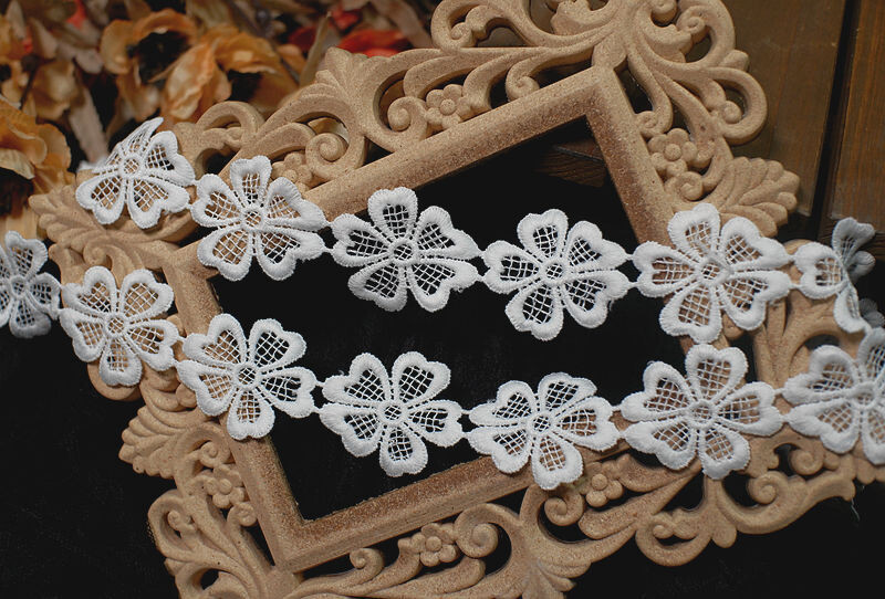 Lill, puuvillane niitpits aksessuaaridega 5cm, 1m DIY riided, ehete valmistamine, kaunistus, käsitöö materjalid, tikandid, pits