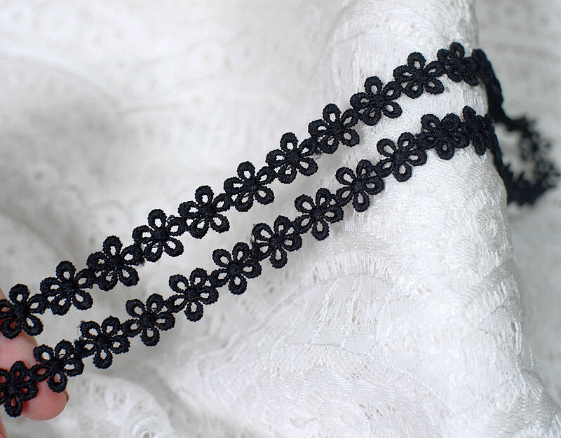 Lill, puuvillane niitpits aksessuaaridega 5cm, 1m DIY riided, ehete valmistamine, kaunistus, käsitöö materjalid, tikandid, pits