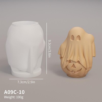 3D Ghost Silicone Mould Multi Style Halloween Spectre Aroma Soap Resin Ornament Making Mold Σοκολάτα Ψήσιμο στο σπίτι Διακόσμηση σπιτιού