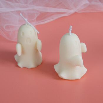 3D Ghost Ghost Candle Mold DIY Horrible Ghost Ghost Candle Mold Καλούπια κεριών σιλικόνης Καλούπια ρητίνης Candle Making Molds Καλούπι σαπουνιού