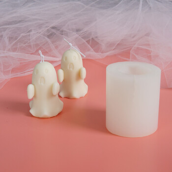 3D Ghost Ghost Candle Mold DIY Horrible Ghost Ghost Candle Mold Καλούπια κεριών σιλικόνης Καλούπια ρητίνης Candle Making Molds Καλούπι σαπουνιού