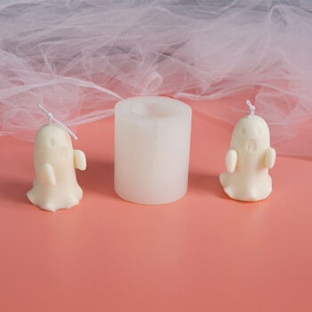 3D Ghost Ghost Candle Mold DIY Horrible Ghost Ghost Candle Mold Καλούπια κεριών σιλικόνης Καλούπια ρητίνης Candle Making Molds Καλούπι σαπουνιού