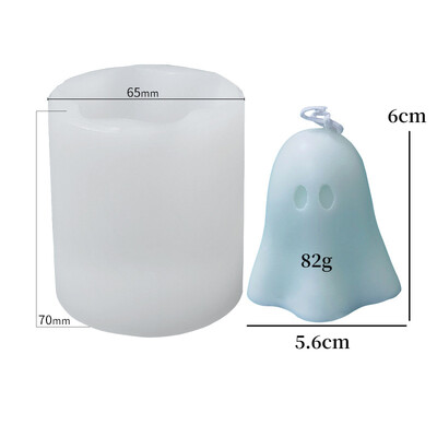 3D Ghost Ghost Candle Mold DIY Horrible Ghost Ghost Candle Mold Καλούπια κεριών σιλικόνης Καλούπια ρητίνης Candle Making Molds Καλούπι σαπουνιού
