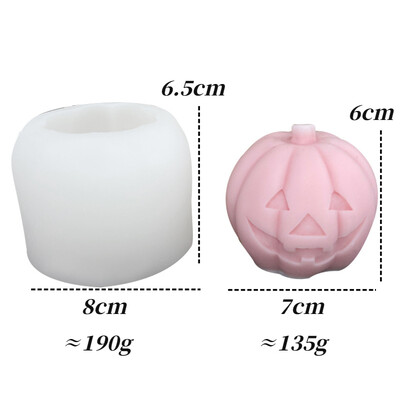 Καλούπι κεριών σιλικόνης κολοκύθας απόκριες 3D Evil Skeleton Crafts Ρητίνη γύψο σαπούνι Κατασκευή DIY Εργαλεία ψησίματος για παγάκια σοκολάτας