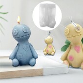 Halloween Horror 3D Voodoo Doll Candle Making Mold DIY Curse Doll Aromatherapy Mold Ghost Στολίδι Χειροποίητο καλούπι Διακόσμηση σπιτιού