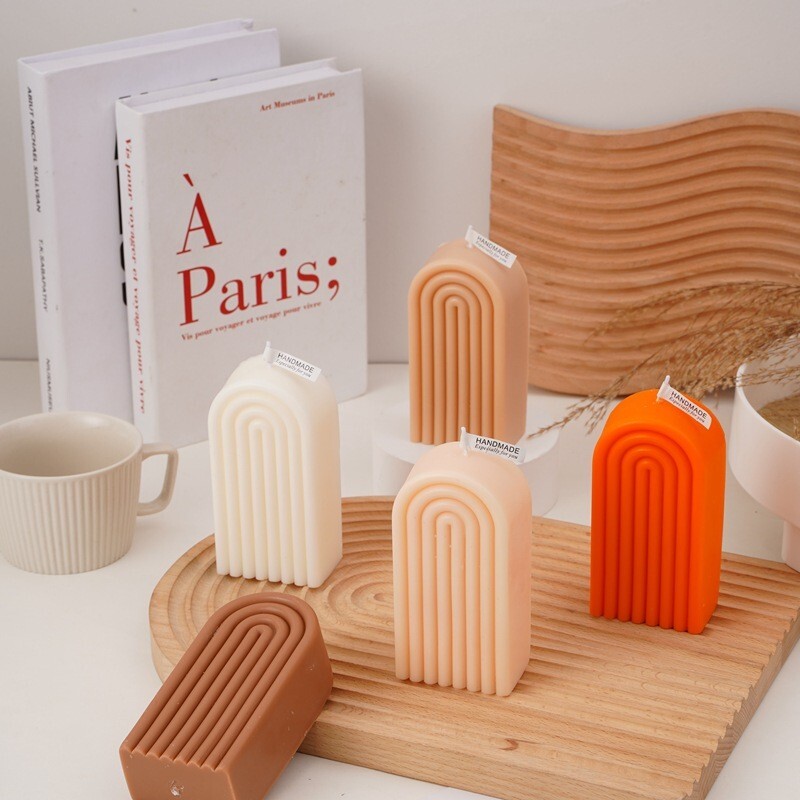 Silikónová forma na sviečky s dúhovým oblúkom, mydlová živica, sadrová forma, DIY forma na výrobu sviečok v tvare U, dúhový most, geometrická forma na výrobu sviečok, umelecké remeslo