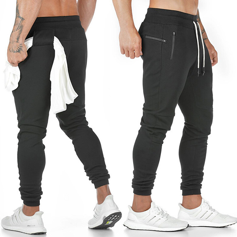 Muška moda za pletenje, fitnes, pamučne trenirke, ležerne hlače za vježbanje u teretani, trčanje, hlače, hlače za trčanje, čučnjevi, trenerke