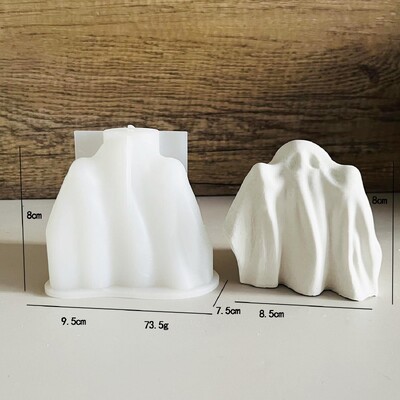 Καλούπι 3D σιλικόνης Ghost Candle Diy Halloween Cute Horror Doll Resin Crafts Εργαλείο παραγωγής σαπουνιού γύψου Δώρο διακοπών