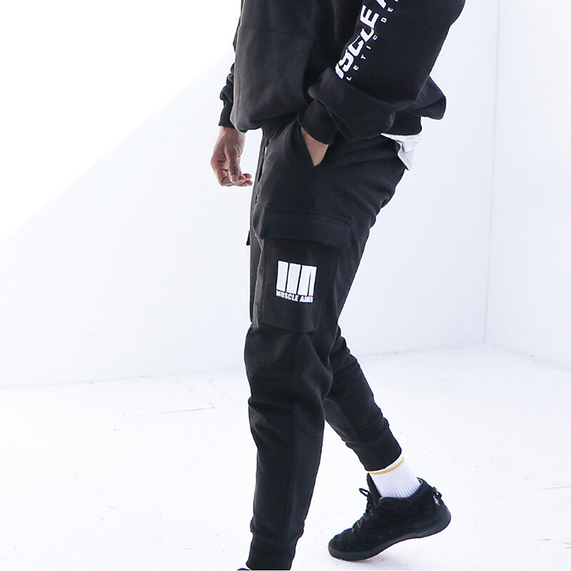 Pantaloni cargo sport pentru sală de gimnastică pentru bărbați Pantaloni de fitness Jogger Noua modă Musculos Culturism Alergare Antrenamente Pantaloni de sport casual