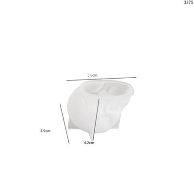 Καλούπι σιλικόνης πολλαπλών μεγεθών κεφαλή κρανίου 3D μοτίβο φλόγας Καλούπι κεφαλής κρανίου για σαπούνι ρητίνης γύψο Δημιουργία οικογενειακού πάρτι Δώρο διακόσμησης