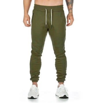 Joggers Sweatpants Ανδρικά καθημερινά παντελόνια μονόχρωμα Γυμναστήρια Fitness Workout Αθλητικά Παντελόνια Φθινόπωρο Χειμώνας Ανδρικό παντελόνι crossfit