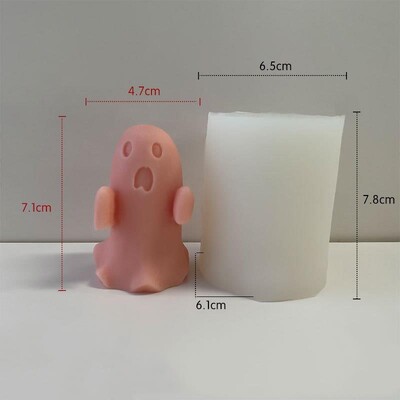 Halloween drăguț păpușă fantomă 3D matriță din silicon DIY rășină epoxidica aromoterapie lumânare ipsos ornament petrecere decorare parfumată distractivă