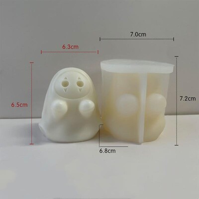 Halloween drăguț păpușă fantomă 3D matriță din silicon DIY rășină epoxidica aromoterapie lumânare ipsos ornament petrecere decorare parfumată distractivă