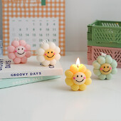 Smaida ziedu sveces veidne silikona 3D tulpju ģipša aromātiskā ziepju kūka šokolādes siera putas dzimšanas dienas Ins mājas dekorēšanas rīki