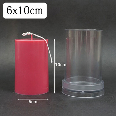 3D ručne vyrobená valcová forma na sviečky, domáce DIY mydlové sviečky, plastová forma na Vianoce, svadobné párty dekorácie, umelecké remeslá, DIY výroba foriem