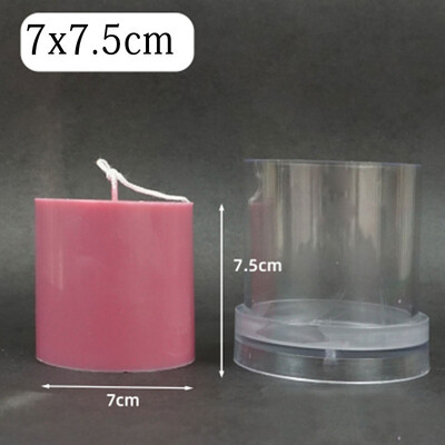 3D ručne vyrobená valcová forma na sviečky, domáce DIY mydlové sviečky, plastová forma na Vianoce, svadobné párty dekorácie, umelecké remeslá, DIY výroba foriem