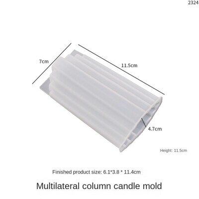 Mucegai din silicon pentru lumânări cu forme multiple DIY, cu arc în dungi, pentru fabricarea de lumânări parfumate, matriță de ceară, ipsos, ornament din rășină, mucegai pentru artizanat, decor acasă