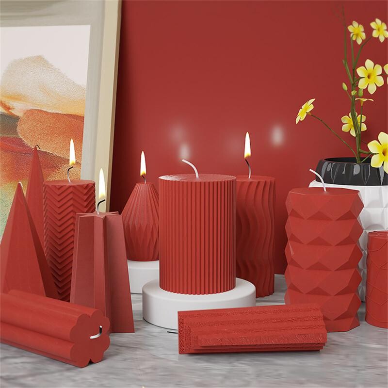 Mucegai din silicon pentru lumânări cu forme multiple DIY, cu arc în dungi, pentru fabricarea de lumânări parfumate, matriță de ceară, ipsos, ornament din rășină, mucegai pentru artizanat, decor acasă