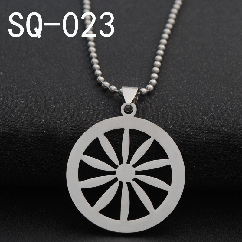 Eiropas un Amerikas nerūsējošā tērauda rotaslietas vīriešu kaklarota sieviešu džemperis ķēdes kulons titāna tērauds Wolverine korejiešu versija lidojošajam pūķim