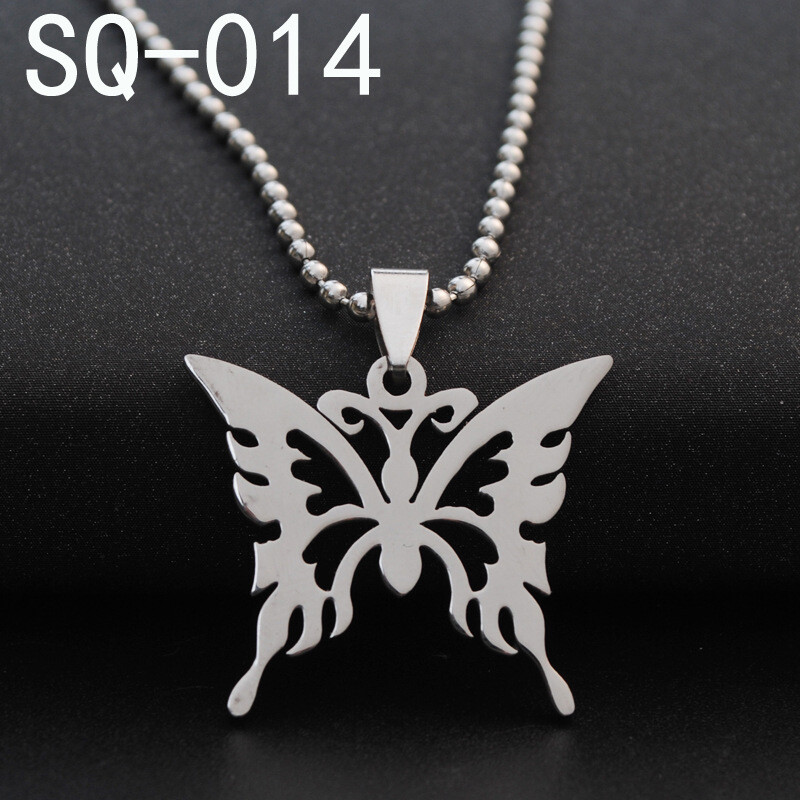 Eiropas un Amerikas nerūsējošā tērauda rotaslietas vīriešu kaklarota sieviešu džemperis ķēdes kulons titāna tērauds Wolverine korejiešu versija lidojošajam pūķim