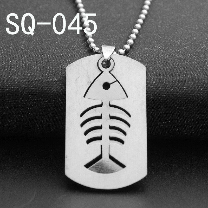 Eiropas un Amerikas nerūsējošā tērauda rotaslietas vīriešu kaklarota sieviešu džemperis ķēdes kulons titāna tērauds Wolverine korejiešu versija lidojošajam pūķim