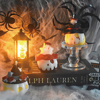 3D Evil Pumpkin Halloween Decor Κερί Καλούπι σιλικόνης Pumpkin Skull Aromatherapy Κερί γύψο ρητίνης Μούχλα για Halloween Δώρα