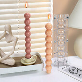 stivă sferă coloană lumânare matrițe acrilice geometrie bilă cilindru sfeșnic matrițe din plastic demold ușor suport de lumânare decor acasă