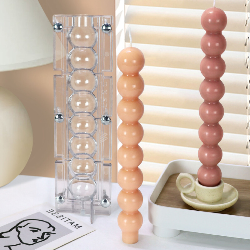 stivă sferă coloană lumânare matrițe acrilice geometrie bilă cilindru sfeșnic matrițe din plastic demold ușor suport de lumânare decor acasă
