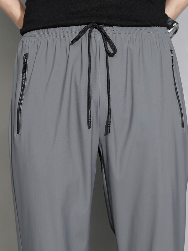 Liela izmēra 8xl vasaras vīriešu skriešanas bikses ledus zīda plānas sporta bikses, izstieptas neilona ātri nožūst ikdienas sporta bikses vīriešu sporta bikses