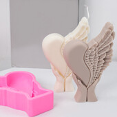 Creativitate Dragoste Aripi Lumânare Mucegai din silicon DIY Ținerea Aripii Artizanat Inimă Efectuarea de ipsos turnare rășină Mucegaiuri pentru decorarea casei