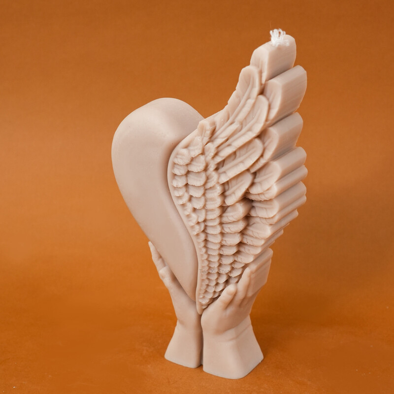 Creativitate Dragoste Aripi Lumânare Mucegai din silicon DIY Ținerea Aripii Artizanat Inimă Efectuarea de ipsos turnare rășină Mucegaiuri pentru decorarea casei